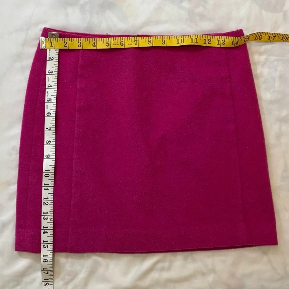 Bright‎ Pink Wool Mini Skirt Hip Hugger Y2K The Limited Size 2/S